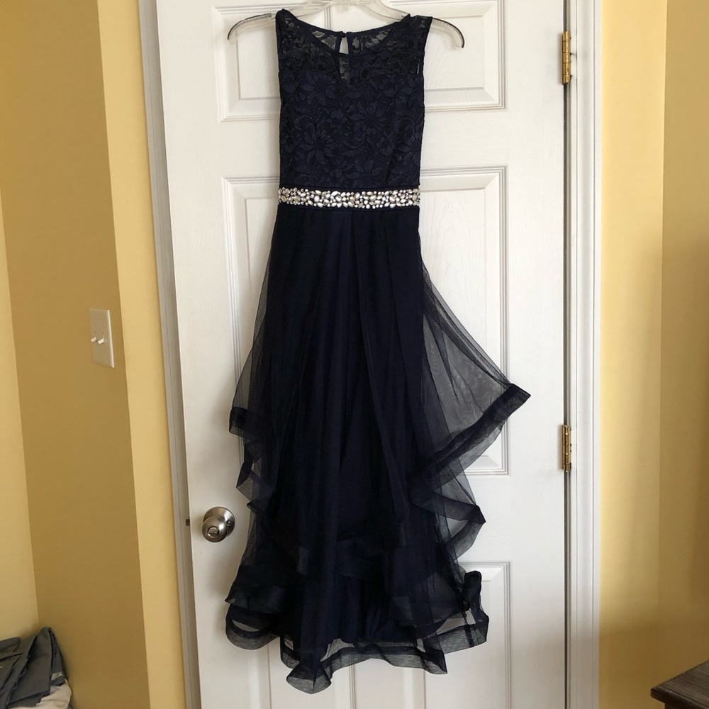 Girls navy blue dress